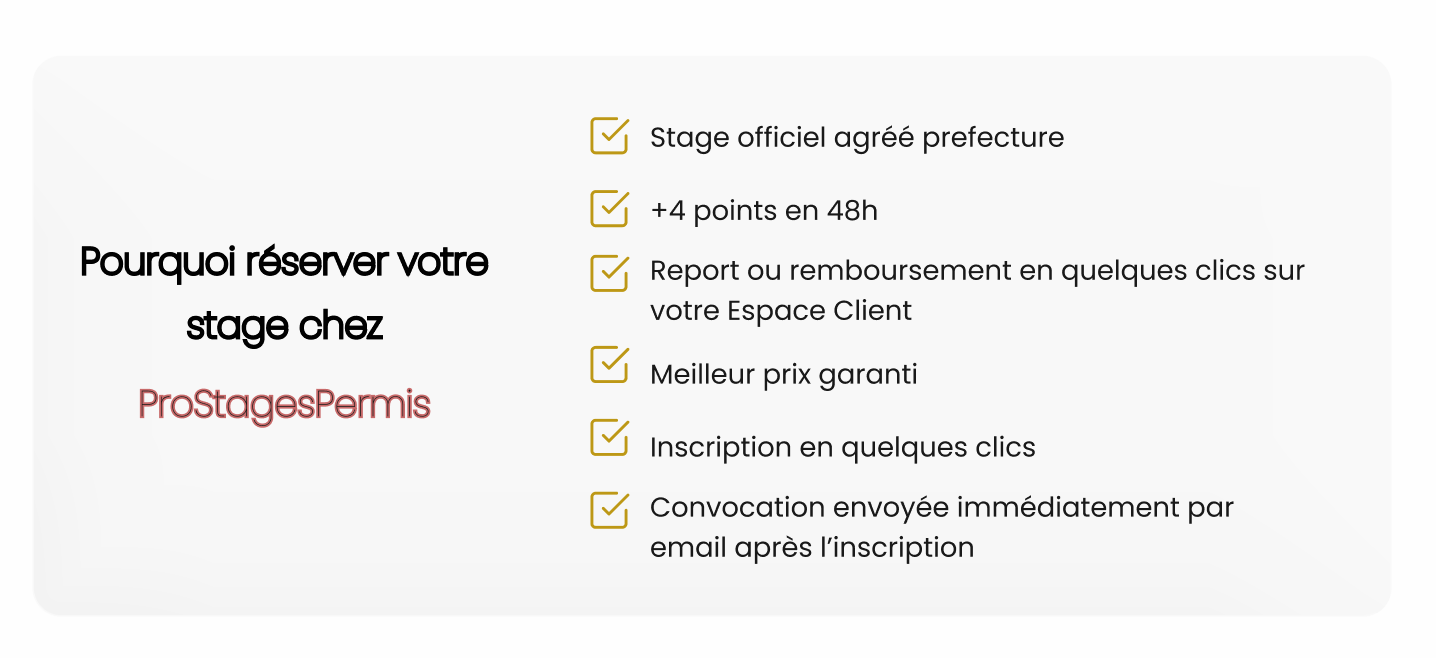Pourquoi réserver votre stage chez ProStagesPermis